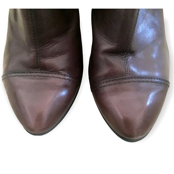 Vintage‎ Y2K Costume National side gore brown booties 38.5 EU - Picture 12 of 14